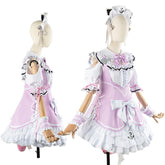 VTuber Minato Aqua Cosplay Costume 2024 Cat Ear Maid Dress for Anime Fans - Halloweez